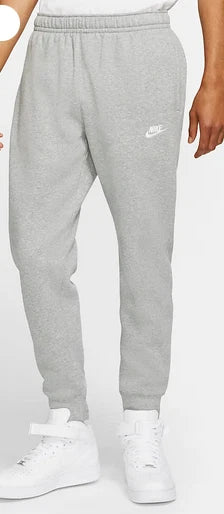 Nike Swoosh Athletic Club Fleece Jogger Sweatpants Black Gray Men's New