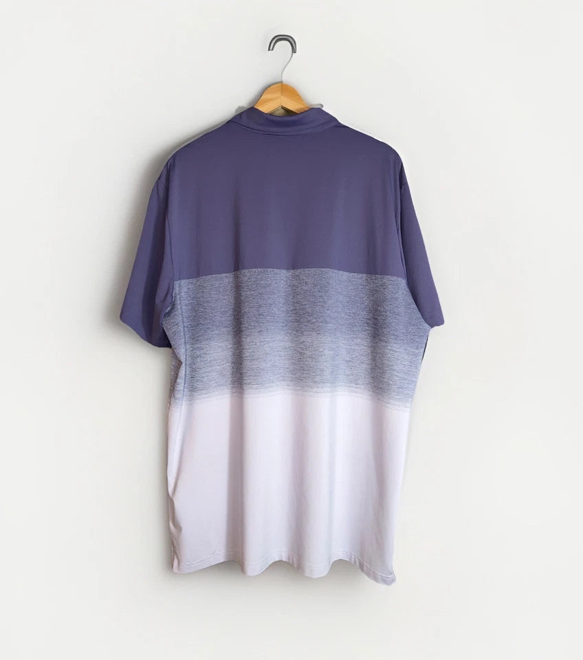 Adidas Golf Ultimate Ombre Polo Shirt Tech Purple Men's XL