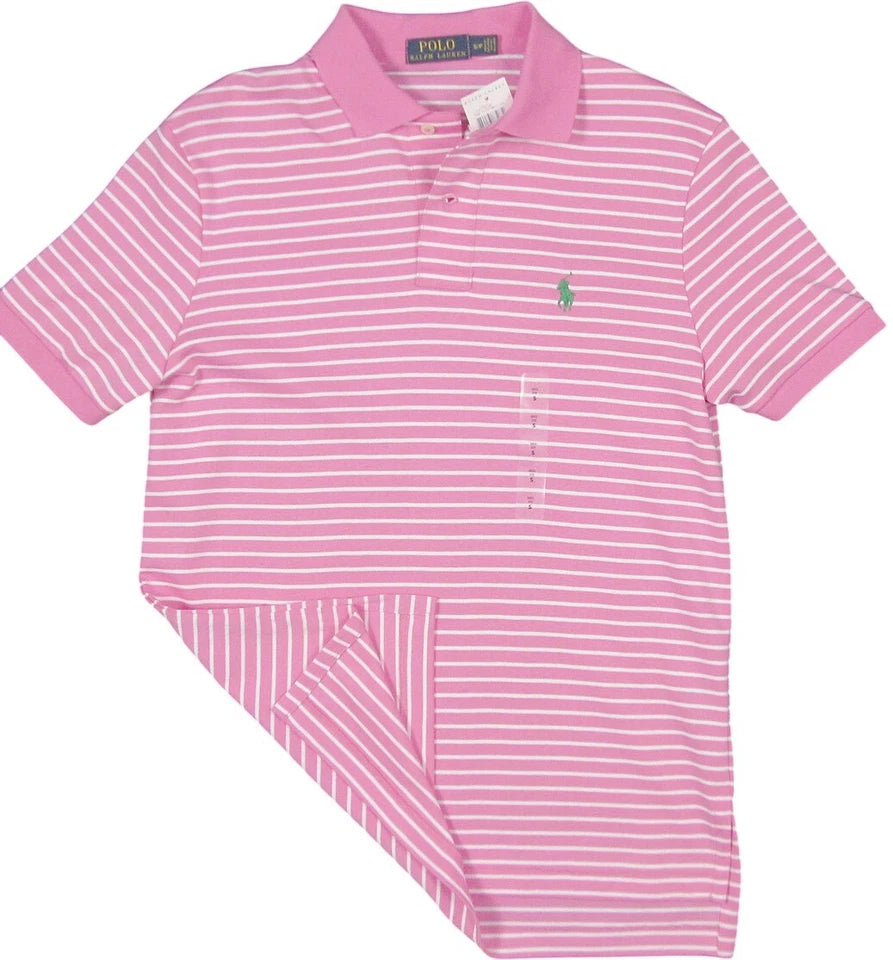 Polo Ralph Lauren Colorful Striped Polo Shirt Smooth Cotton New