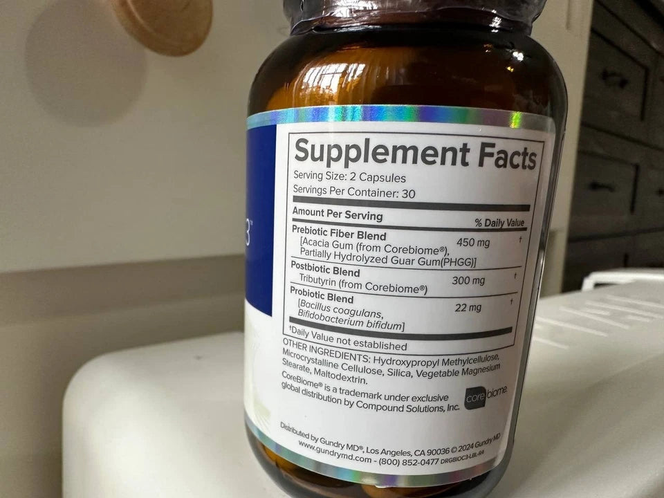 Gundry MD Bio Complete 3 – Gut Health Support 60 Capsules Supplement