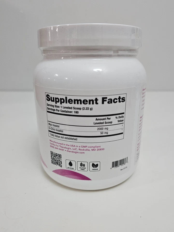 Theralogix Ovasitol Inositol Powder 400g – 90 Day Supply NSF