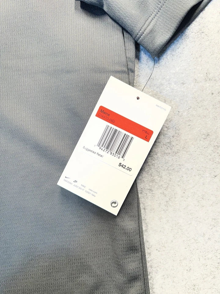 Nike Dri-FIT Polo Shirt Men's Large Charcoal Gray New With Tags