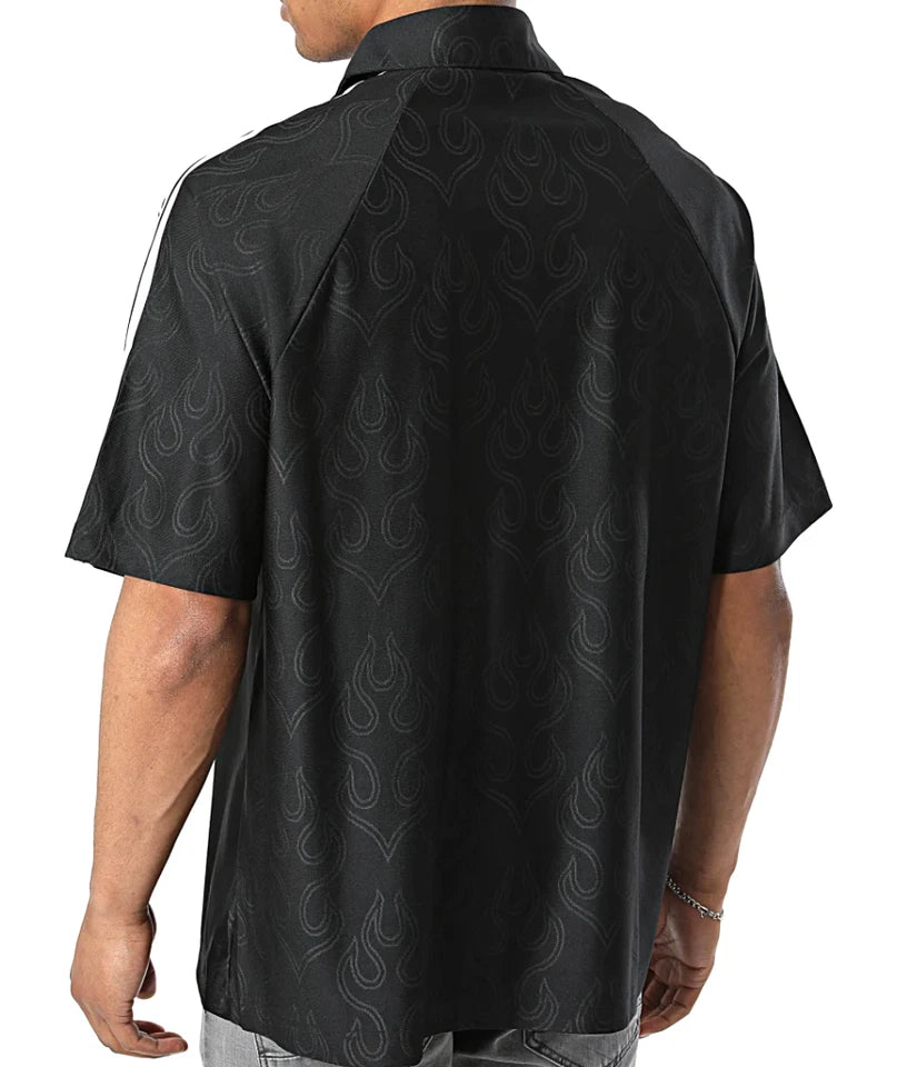 Adidas Originals Trefoil Flame Jacquard Shirt Men's Large KA9356 New