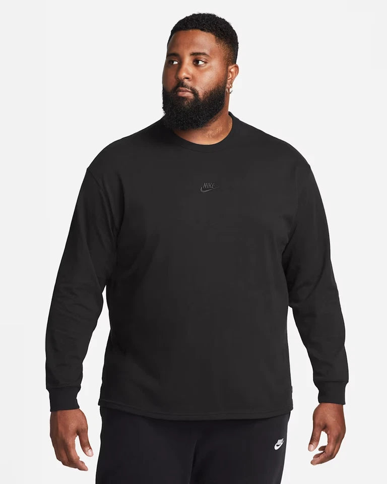 Nike Sportswear Futura Premium Heavyweight Long Sleeve Shirt Black 2XL