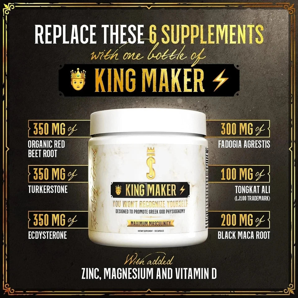 Top Shelf Grnd King Maker 120 Capsules – 13-in-1 Men’s Supplement