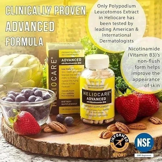 Heliocare Nicotinamide B3 Skin Health – 120 Capsules Exp 07/2027