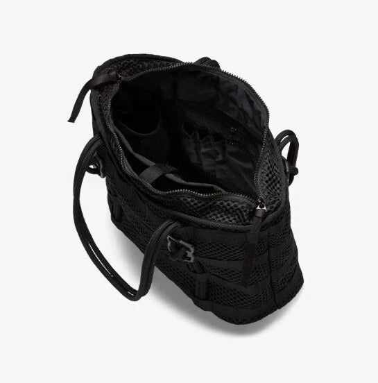 Nike Air AF1 Tote Bag Women's Black White DM9007-010 Small Zipper Tote