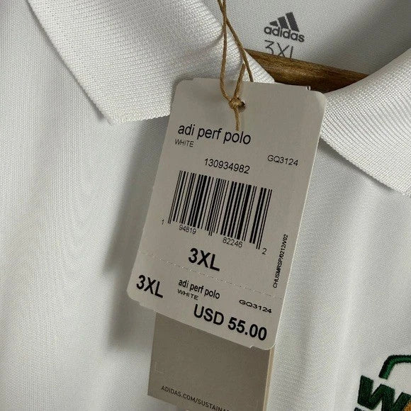 Adidas x Waste Management Phoenix Open Golf Polo White Men's 3XL