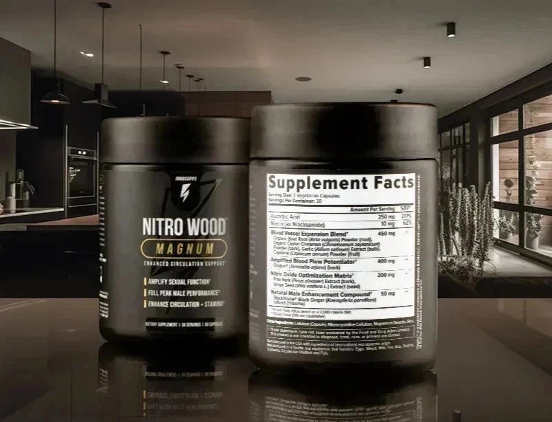 InnoSupps Nitro Wood Magnum – 60 Capsules Men’s Performance Support