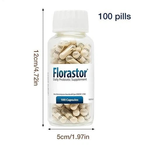 Florastor Probiotic Daily Supplement – 100 Vegetarian Capsules