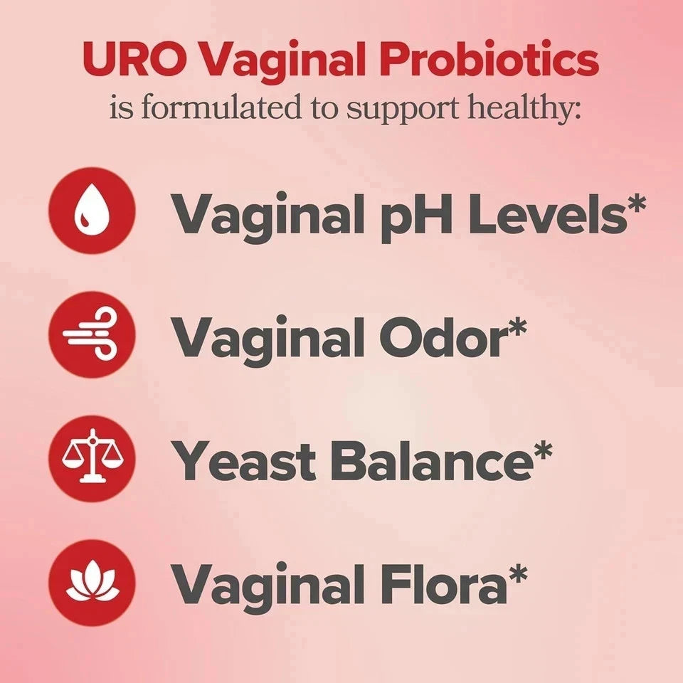 URO pH Balance Vaginal Probiotics – 60 Daily Wellness Capsules