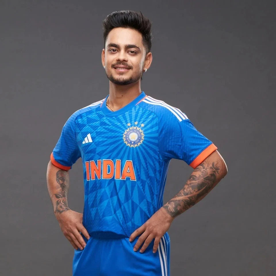 Adidas India T20 Cricket Jersey Men's Blue Performance Shirt