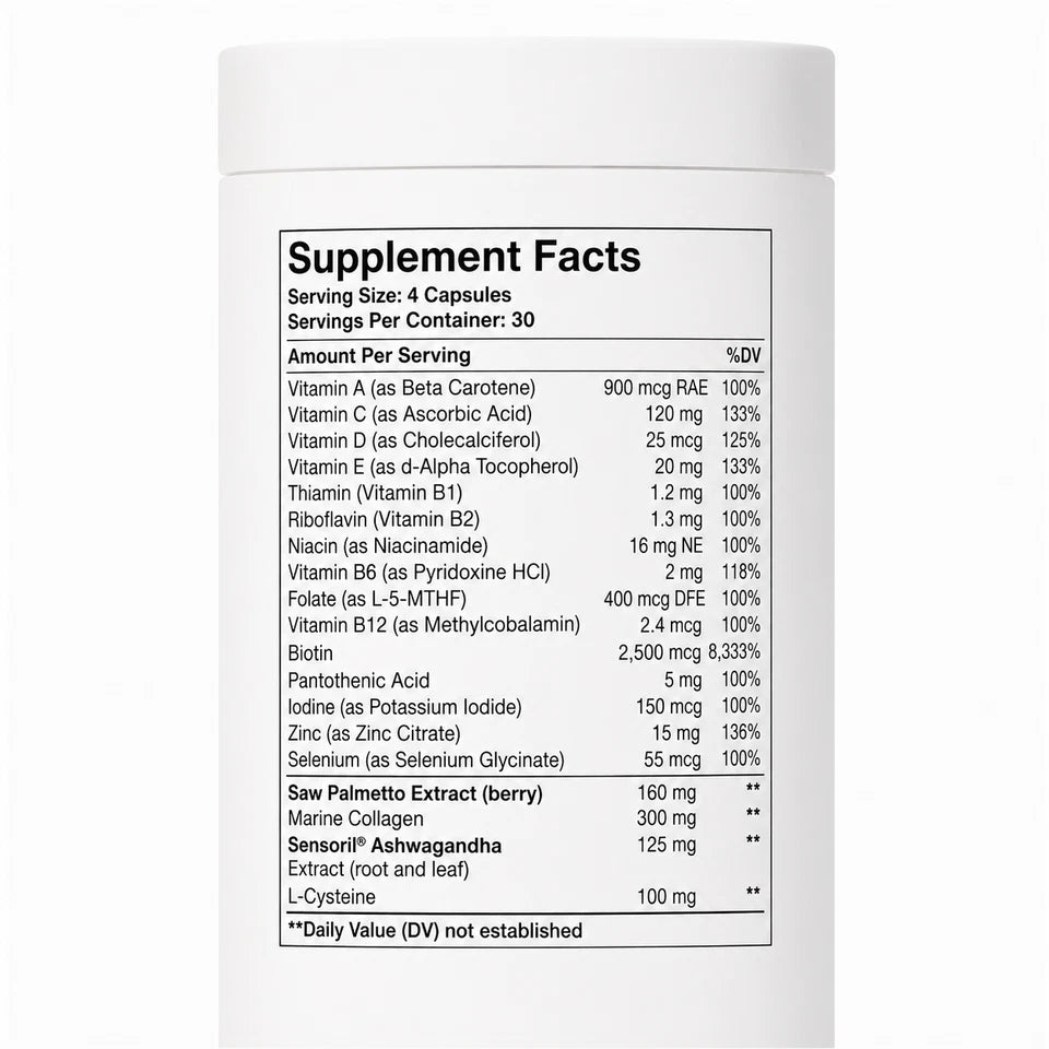 Nutrafol Women 120 Capsules – Daily Hair Wellness Supplement Formula
