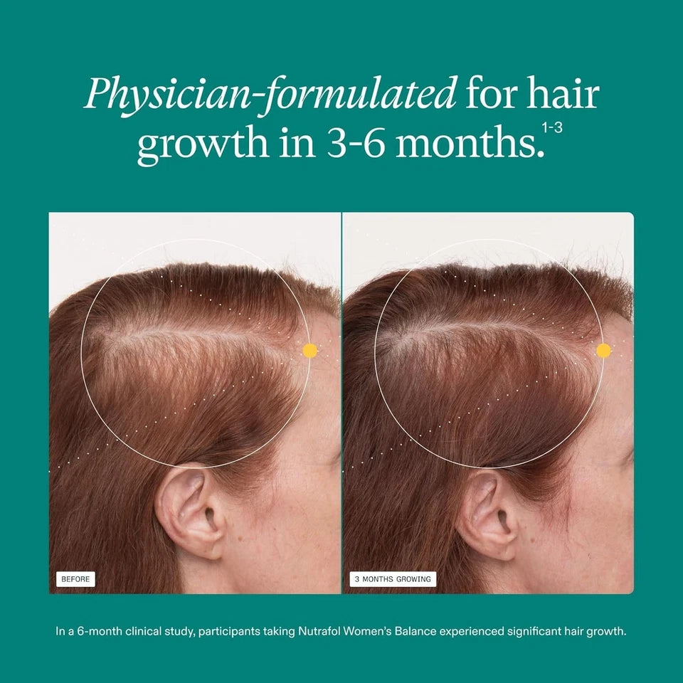 Women's Balance Hair Growth Supplement – 120 Capsules for Healthy Hair
