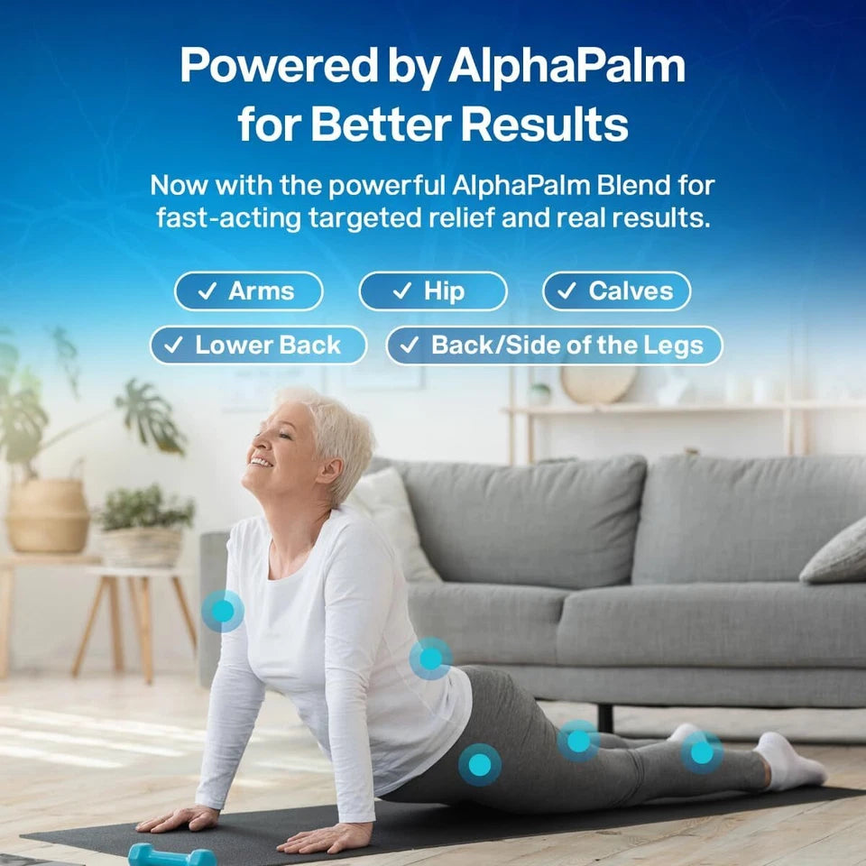 Sciatic Nerve Support Formula with AlphaPalm – 120 Capsules Supplement