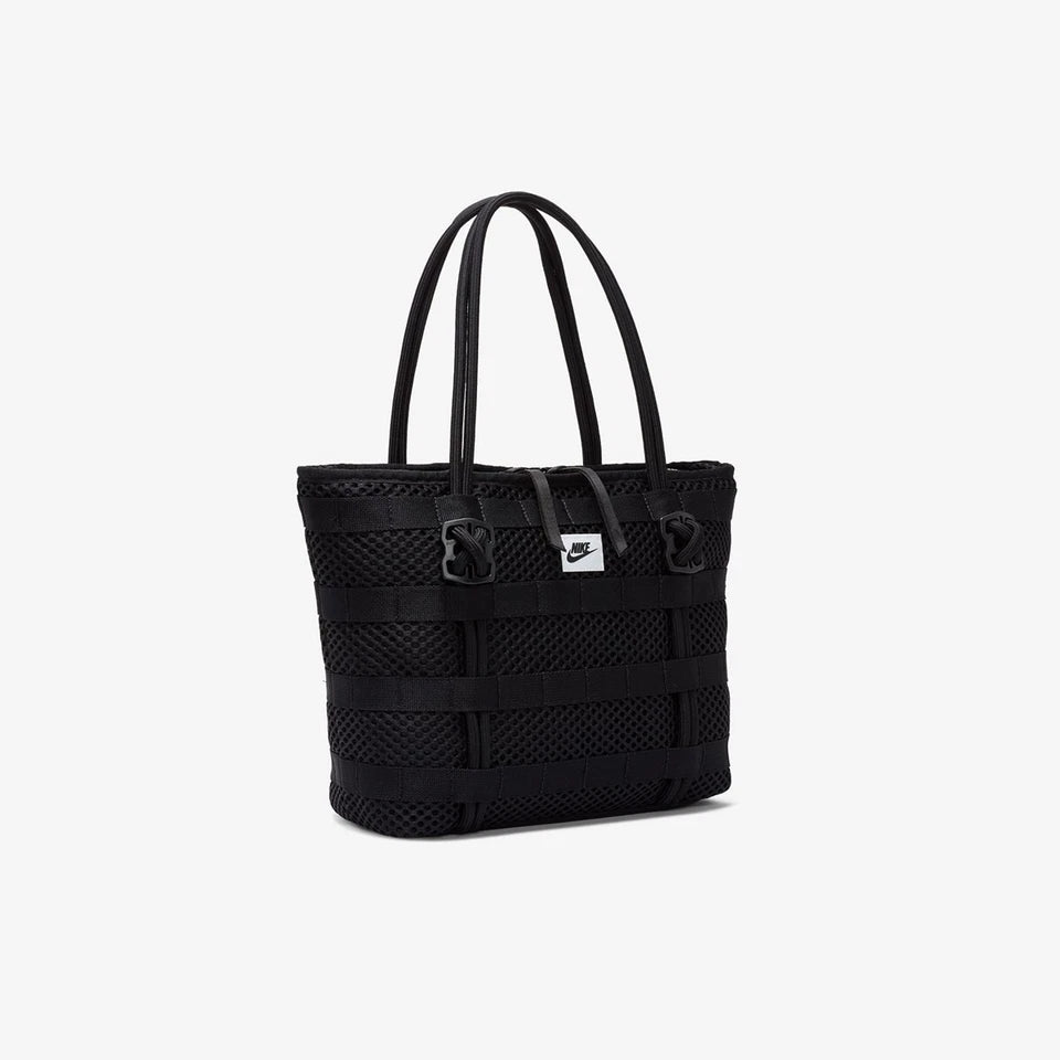 Nike Air AF1 Tote Bag Women's Black White DM9007-010 Small Zipper Tote