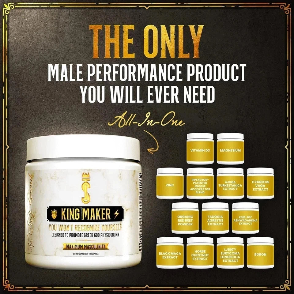 Top Shelf Grnd King Maker 120 Capsules – 13-in-1 Men’s Supplement