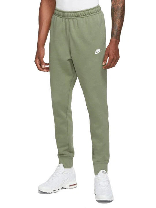 Nike Swoosh Athletic Club Fleece Jogger Sweatpants Black Gray Men's New
