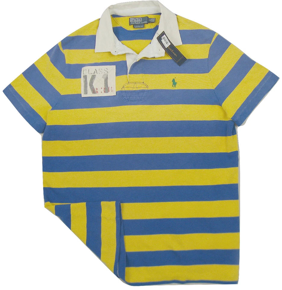 Vintage Polo Ralph Lauren Rugby Shirt Striped Graphic New $145