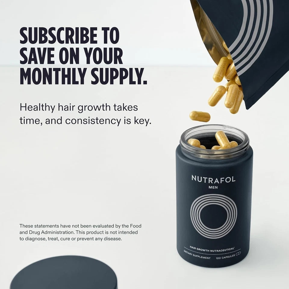 Nutrafol Men Hair Growth Supplement – Thicker Hair & Scalp Support
