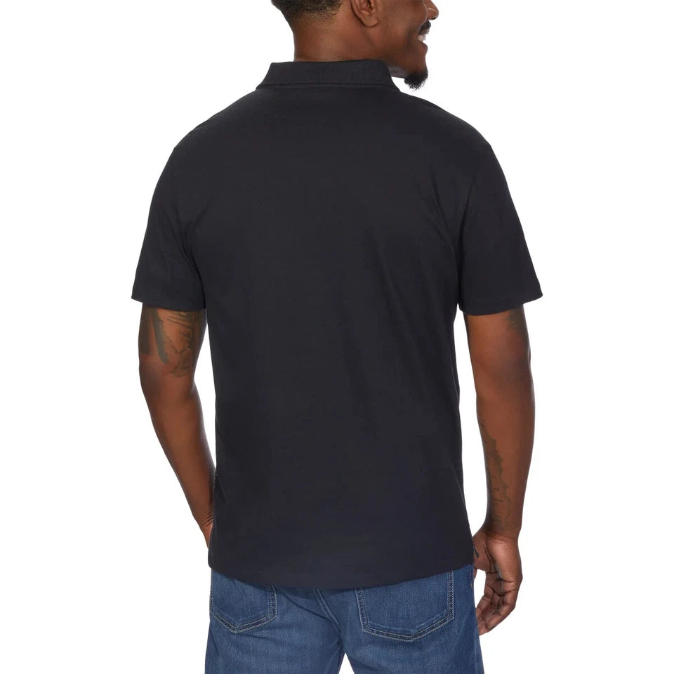 Calvin Klein Men's Liquid Touch Polo Shirt 100% Cotton Short Sleeve