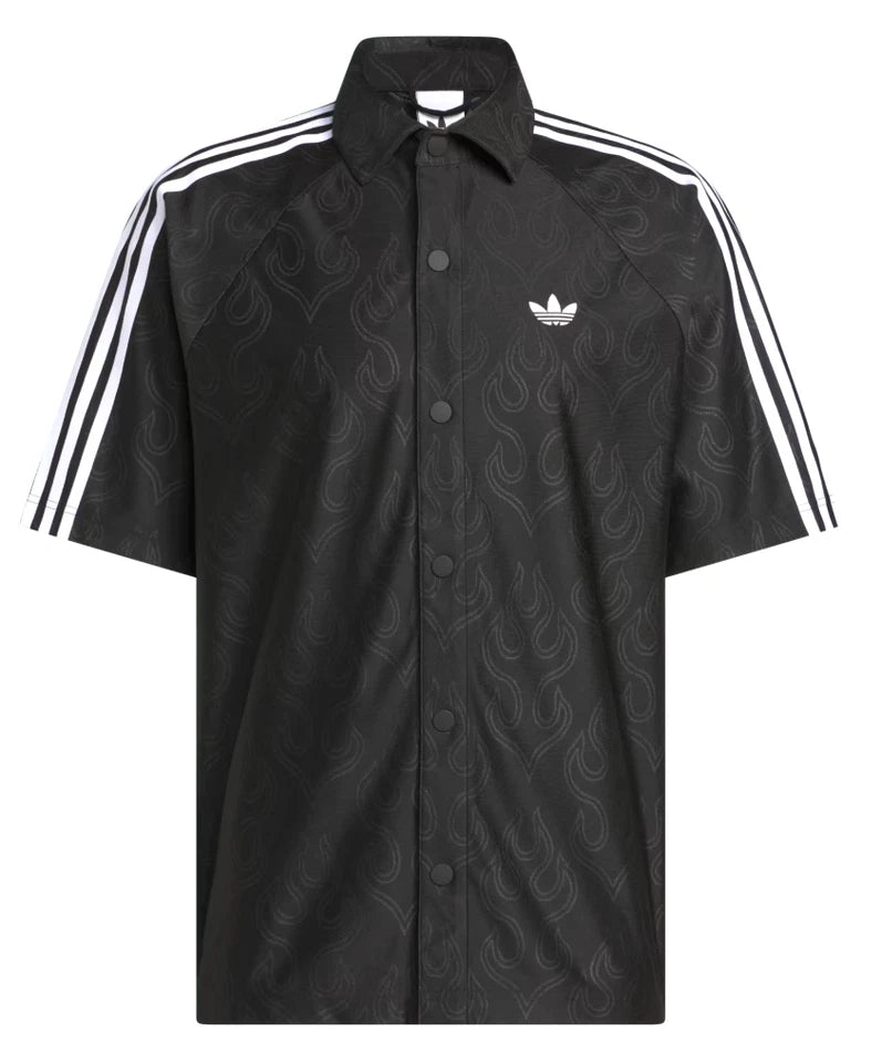 Adidas Originals Trefoil Flame Jacquard Shirt Men's Large KA9356 New