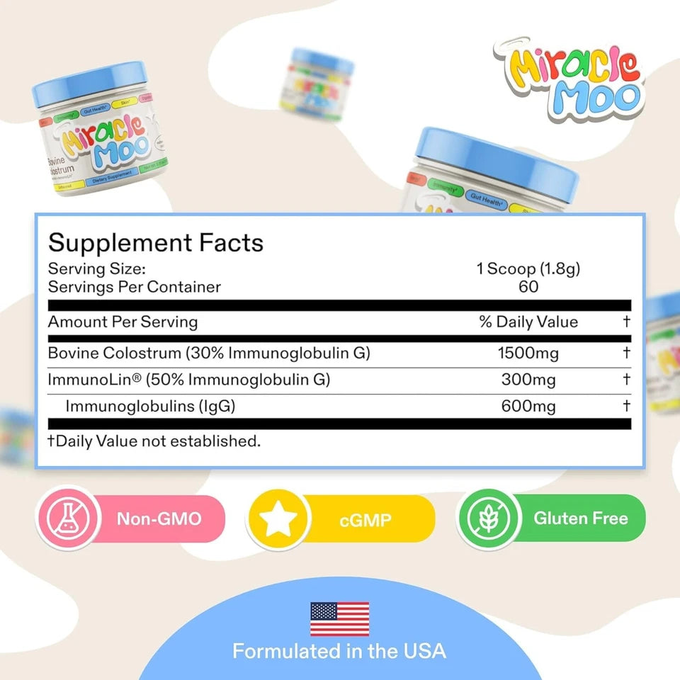Colostrum Supplement – Gut, Beauty & Immune Support 60 Softgels