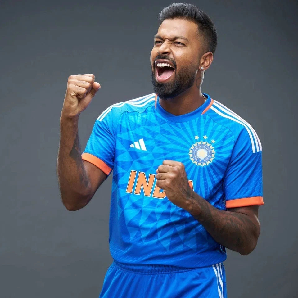Adidas India T20 Cricket Jersey Men's Blue Performance Shirt