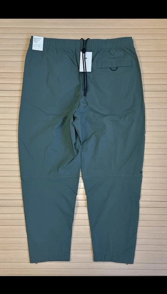 Nike Tech Woven Tapered Trousers Stretch Vintage Green Men's XL