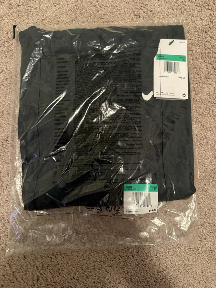 Nike Dri-FIT Long Sleeve Hooded Tee Shirt Black Men's XL CJ1696-010