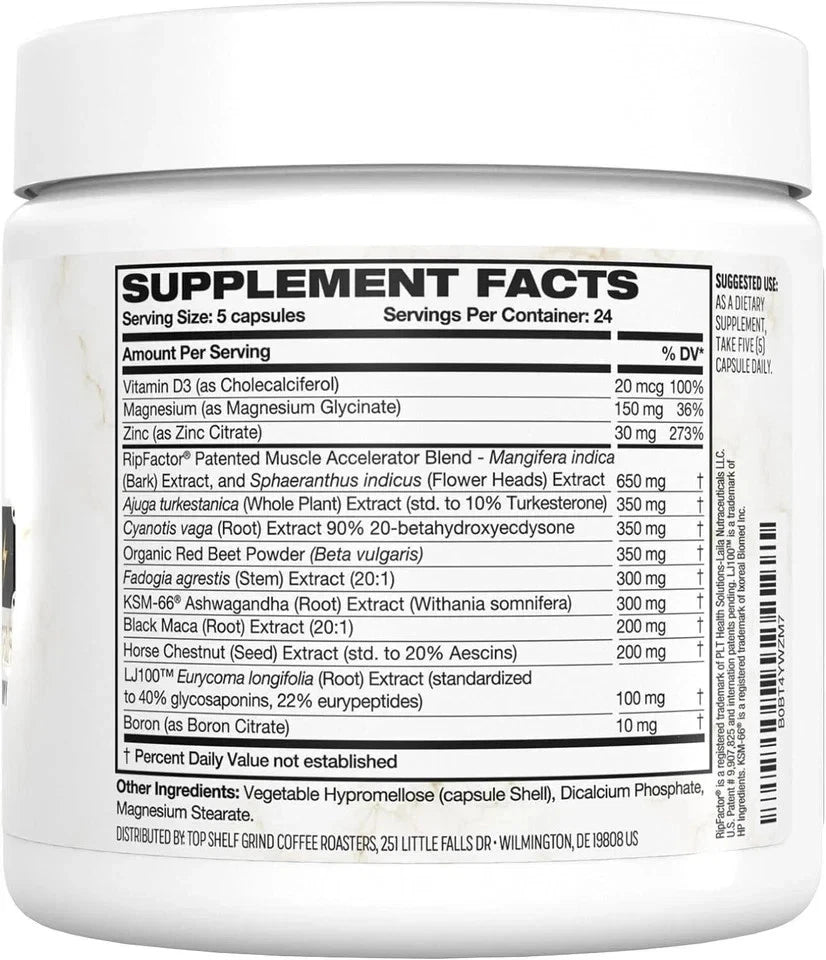 Top Shelf Grnd King Maker 120 Capsules – 13-in-1 Men’s Supplement
