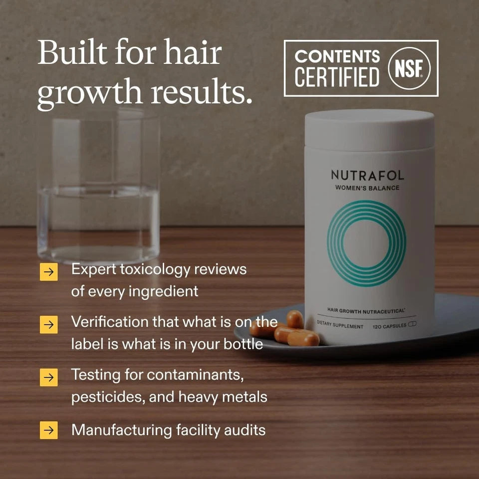 Women's Balance Hair Growth Supplement – 120 Capsules for Healthy Hair