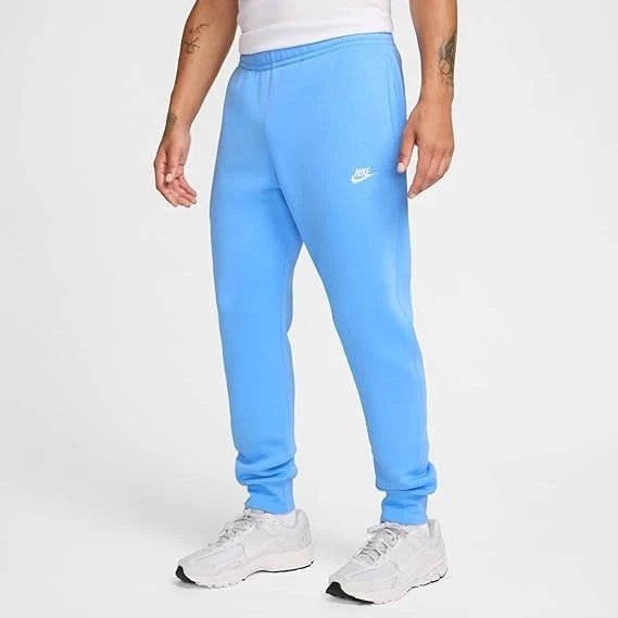 Nike Swoosh Athletic Club Fleece Jogger Sweatpants Black Gray Men's New