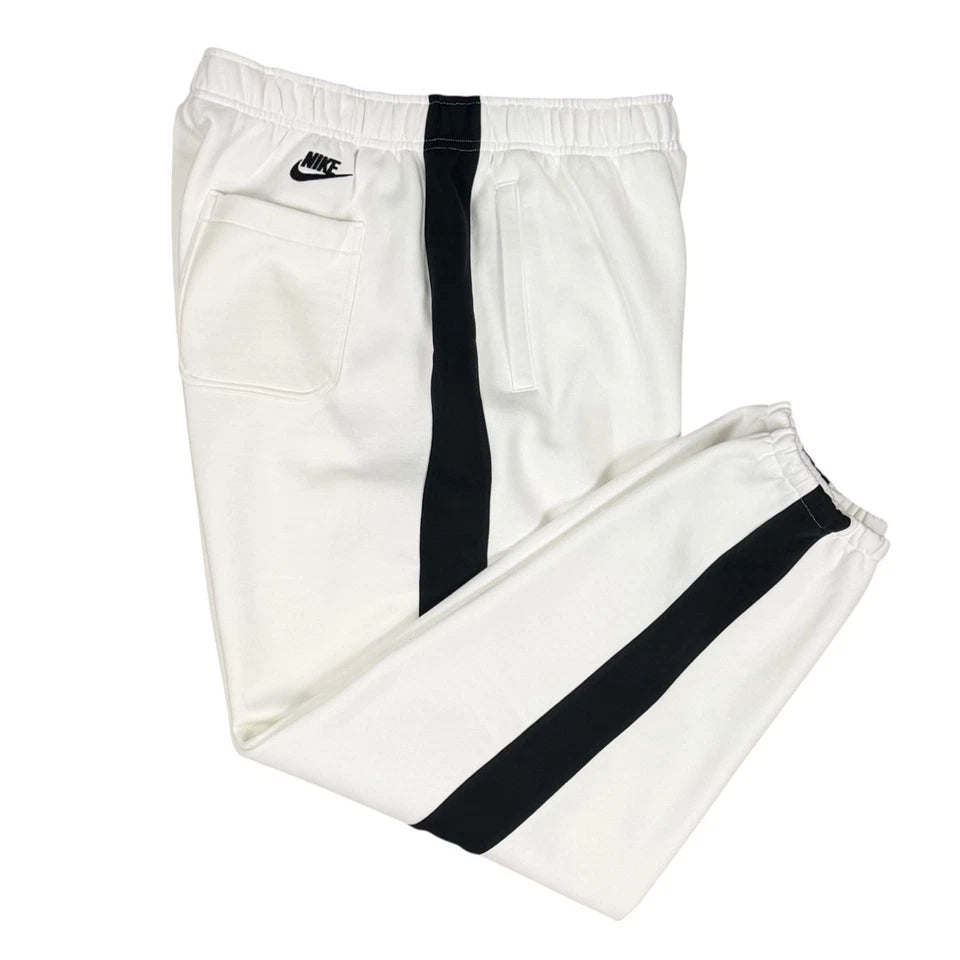 Nike Sportswear Just Do It Fleece Pants White Black Men's XL BV5535-100