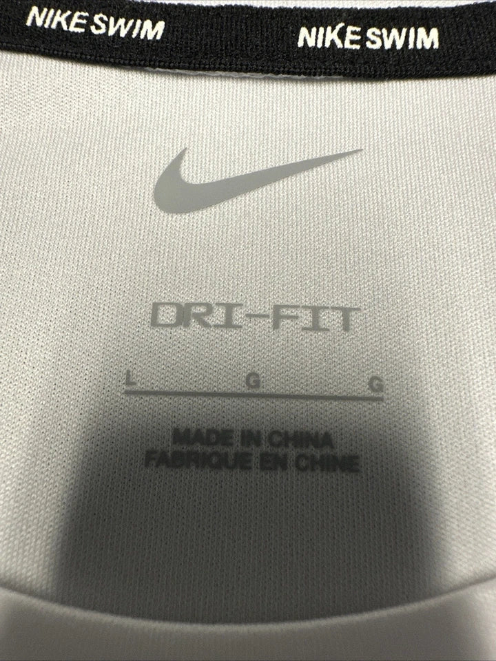 Nike Dri-FIT Swim Hydroguard Short Sleeve Shirt White Large NESSA586-100