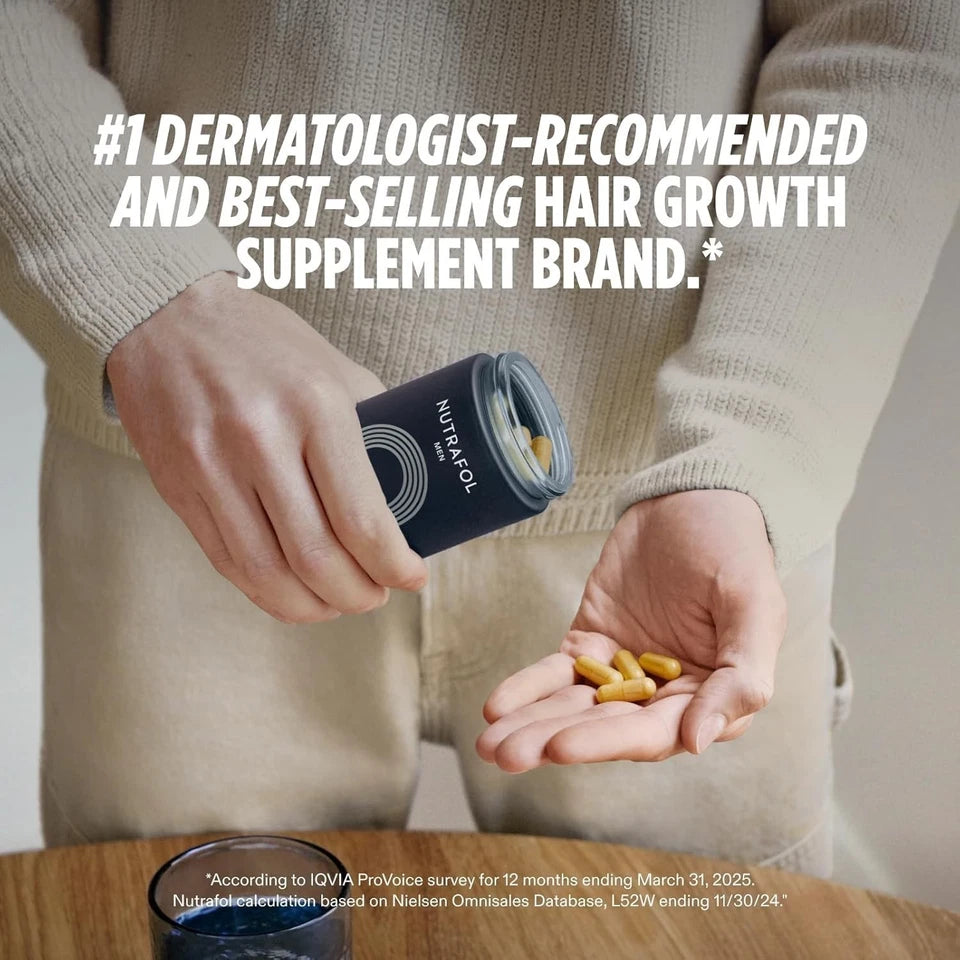 Nutrafol Men Hair Growth Supplement – Thicker Hair & Scalp Support