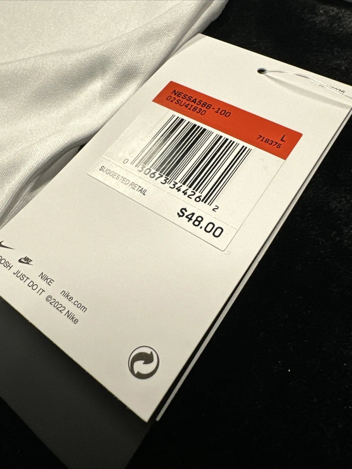 Nike Dri-FIT Swim Hydroguard Short Sleeve Shirt White Large NESSA586-100