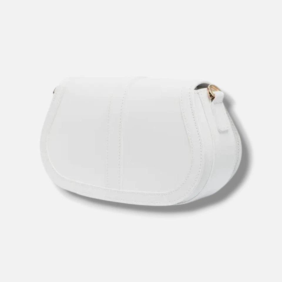 Versace Women's White Greca Goddess Leather Small Shoulder Bag