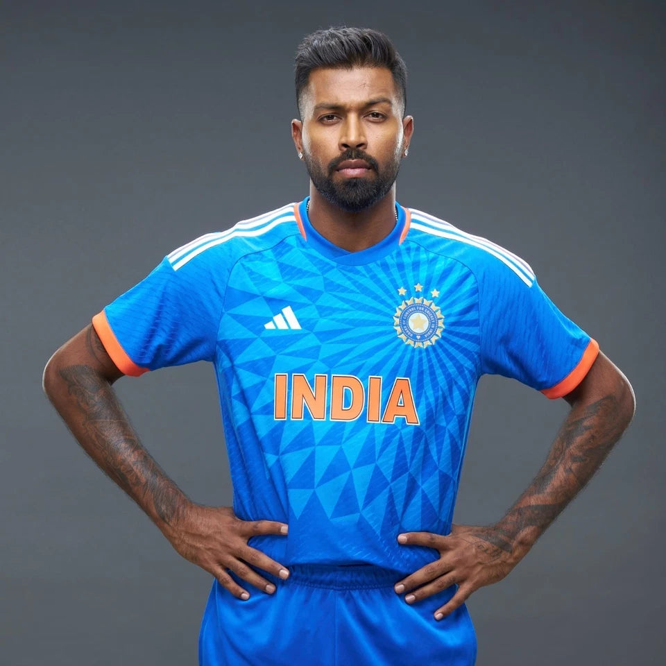Adidas India T20 Cricket Jersey Men's Blue Performance Shirt