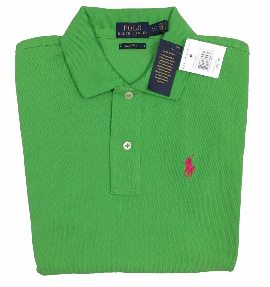Polo Ralph Lauren Women's Classic Fit Polo Shirt XS Blue or Green New