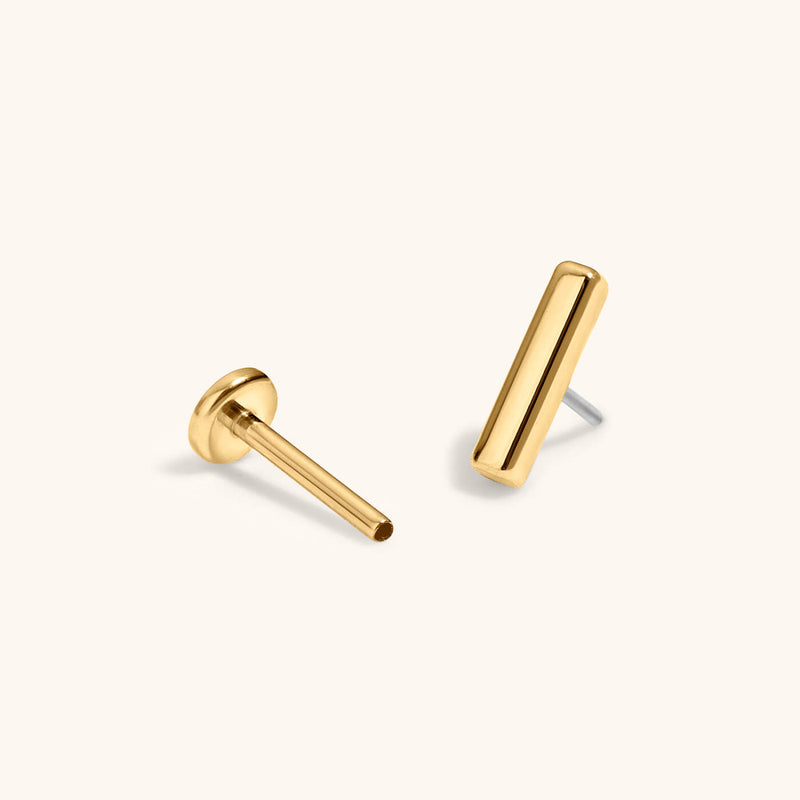 Bar Nap Earrings – Minimalist Elegant Everyday Stud Earrings