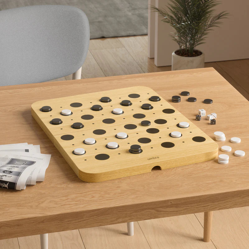Blitz Backgammon Classic Strategy Board Game Travel-Friendly Game Set
