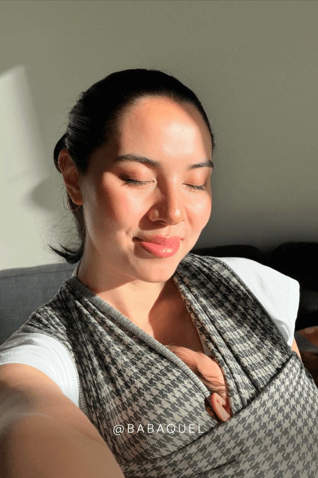 Stormy Houndstooth Wrap – Soft & Breathable Baby Carrier Wrap