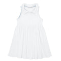 Girls White French Terry Tennis Dress – Comfortable Athletic Dress