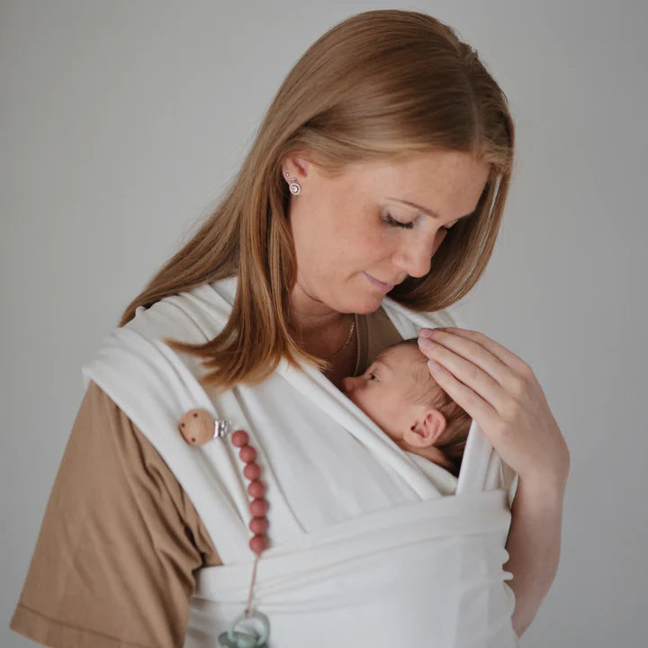 Organic Baby Wrap – Ivory Soft Breathable Infant Carrier